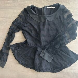 Elegant Black Lace Top